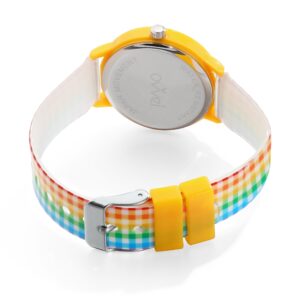 Girls Teens Colorful Gingham Analog Watch - Image 2